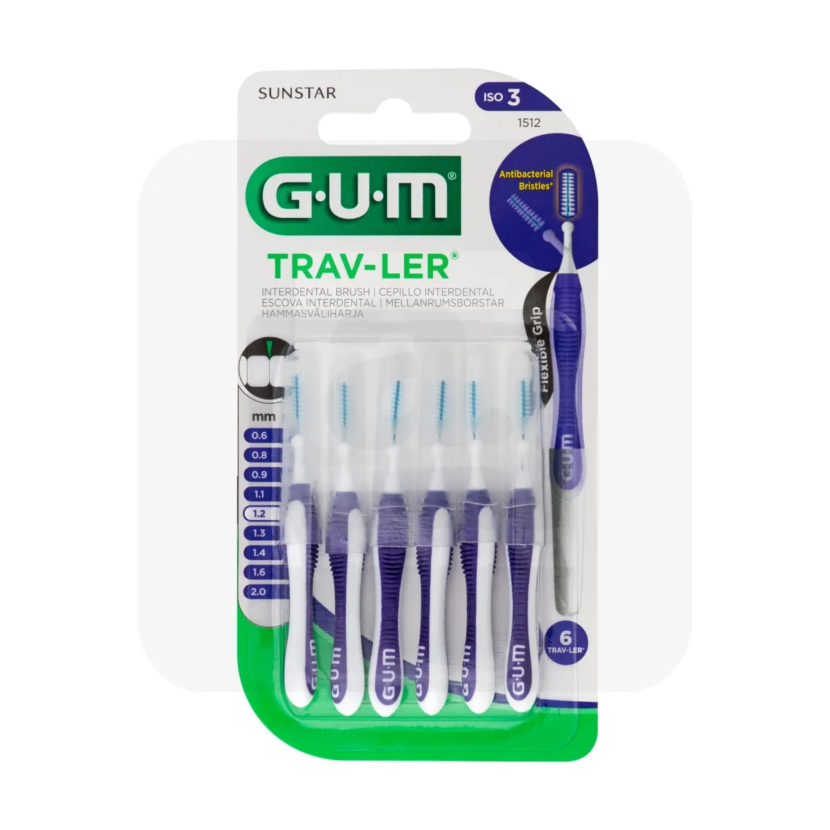 GUM HAMBAVAHEHARI TRAV-LER SILINDER 1,2MM N6 - Tootepilt