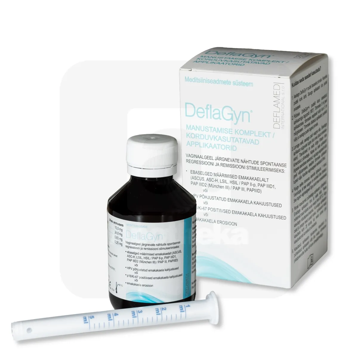 DEFLAGYN MANUSTAMISE KOMPLEKT 150ML/2 APLIKAATORIT - Tootepilt