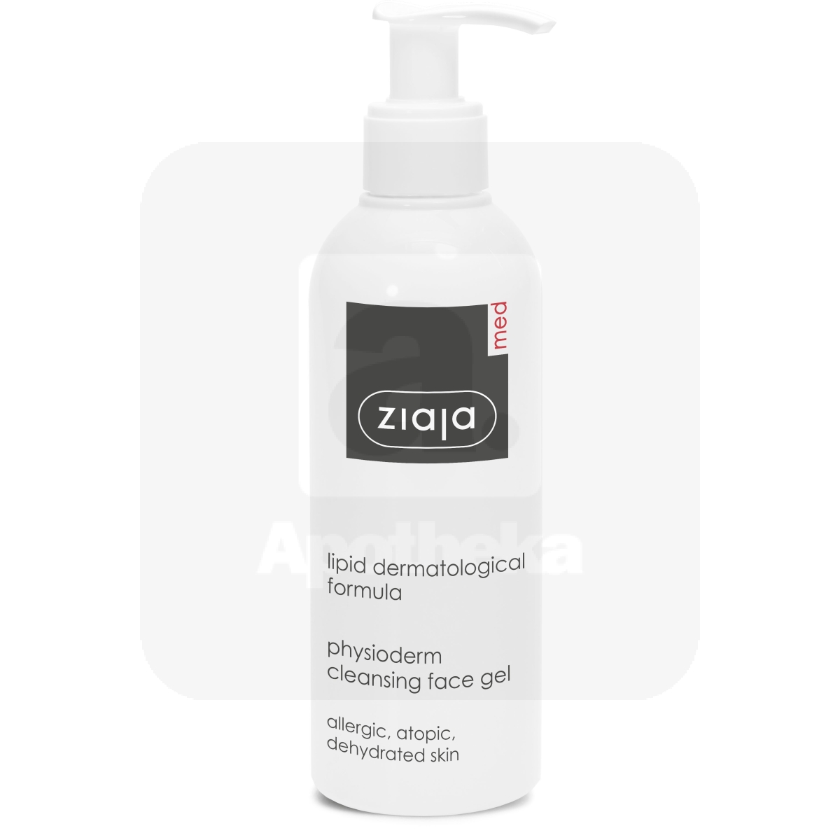 ZIAJA MED PHYSIODERM NÄOPUHASTUSGEEL TUNDLIKULE NAHALE 200ML - Tootepilt
