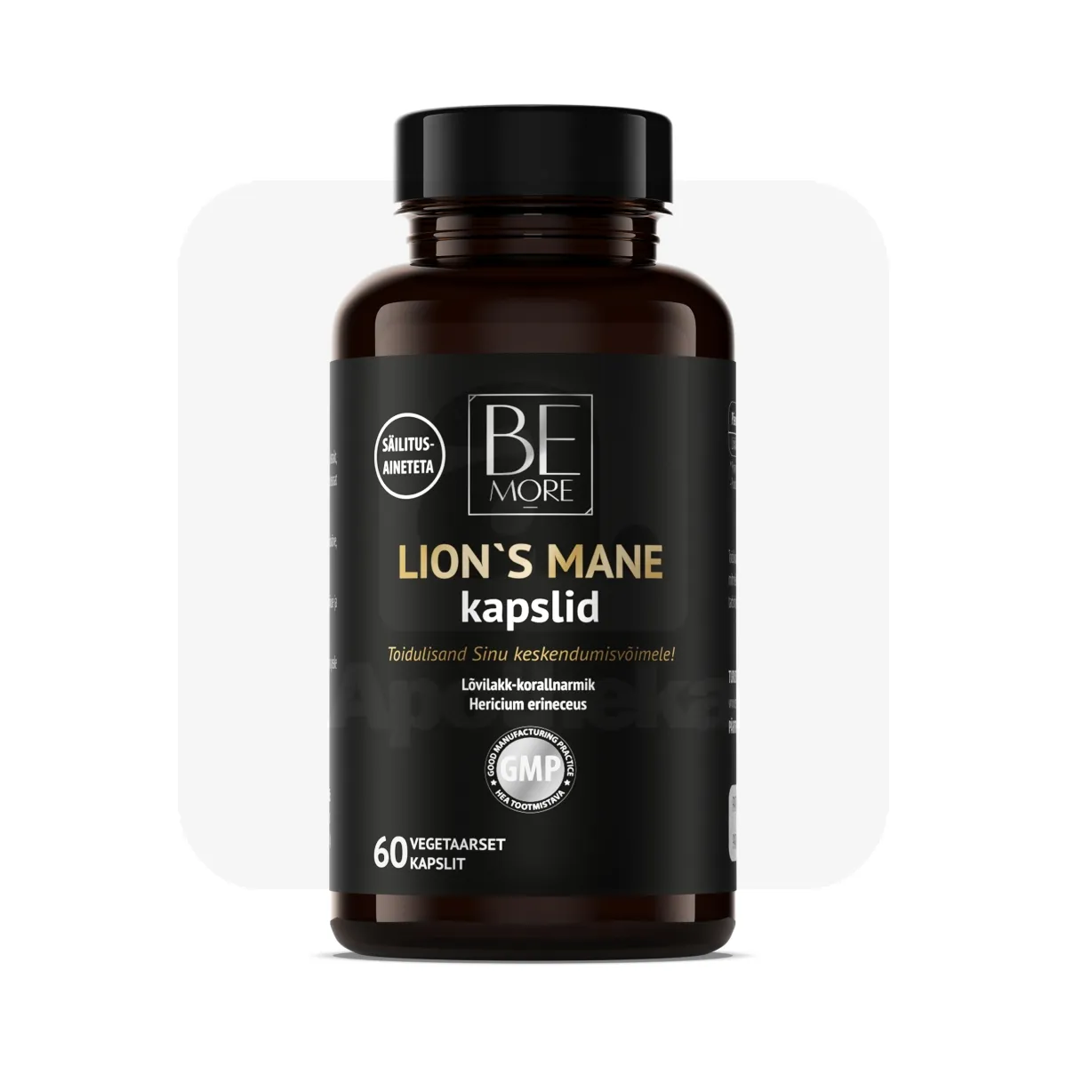 BE MORE LION`S MANE KAPSLID N60 - Tootepilt