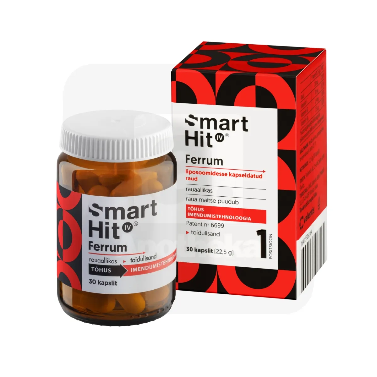 SmartHit IV® Ferrum kapslid N30 - Tootepilt