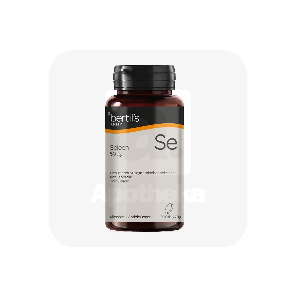 BERTILS KELASIN SELEEN TBL 50MCG N200 - Tootepilt