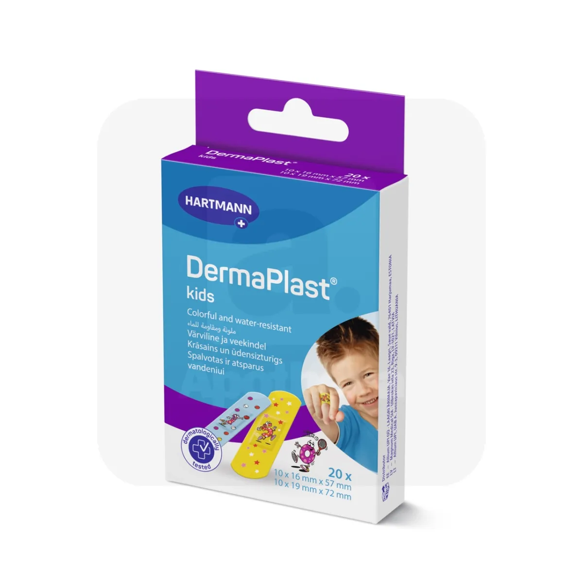 DERMAPLAST PLAASTRID KIDS LASTELE N20 (2 SUURUST) - Tootepilt