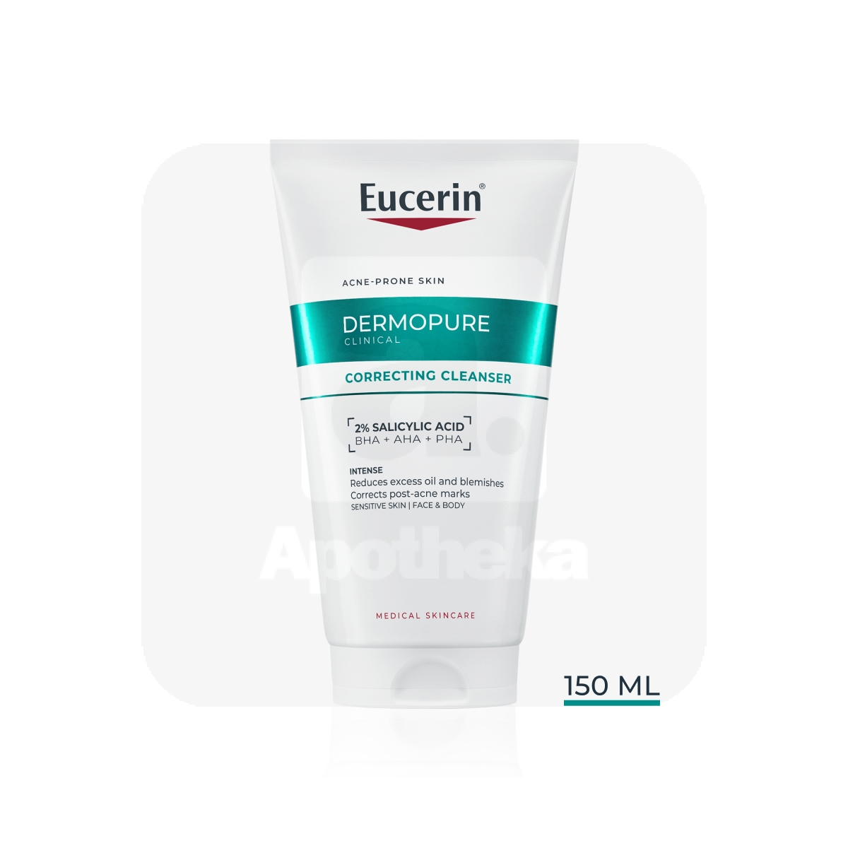 EUCERIN DERMOPURE CLINICAL NÄOPUHASTUSGEEL KORRIGEERIV 150ML - Tootepilt