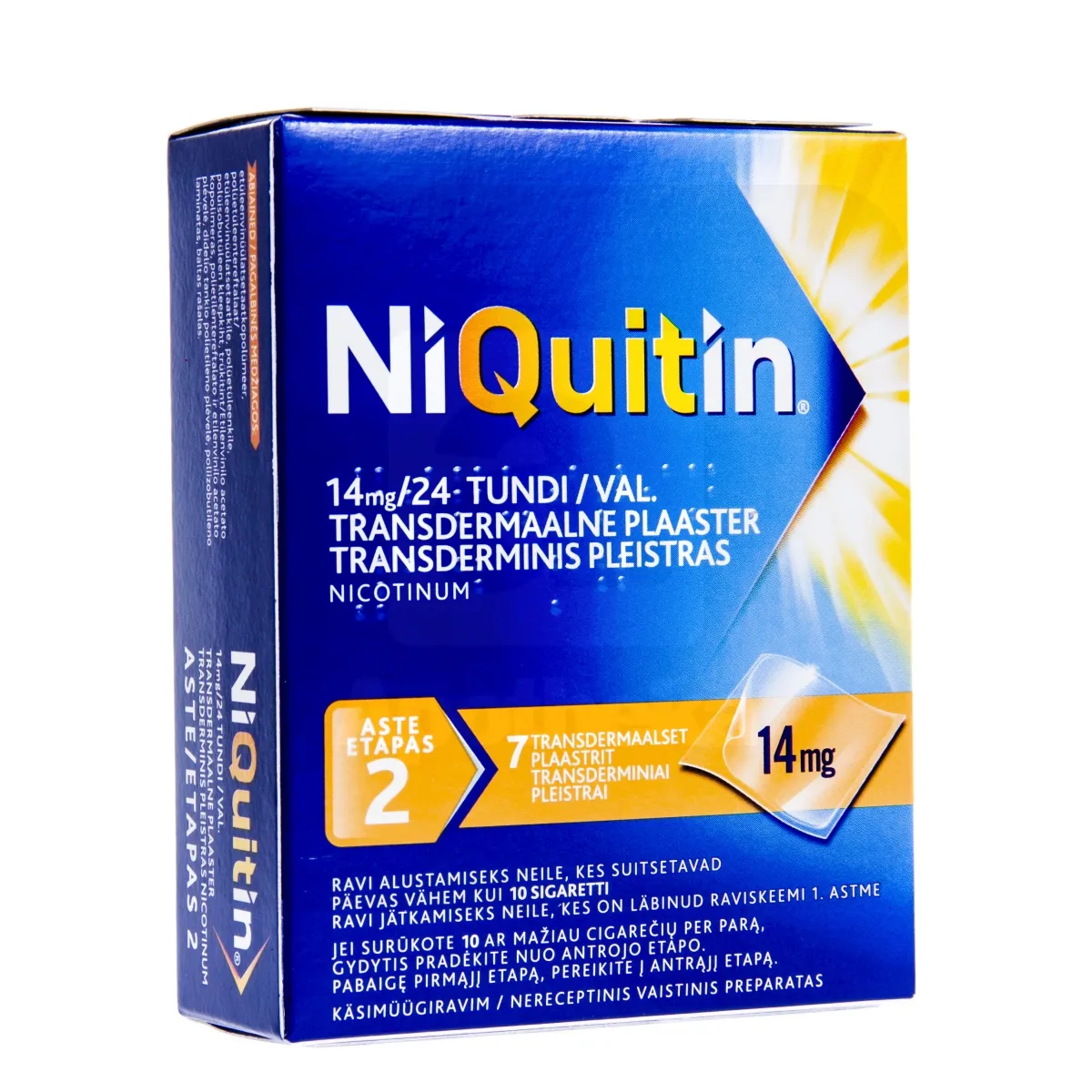 NIQUITIN TDP 14MG/24H N7 - Tootepilt