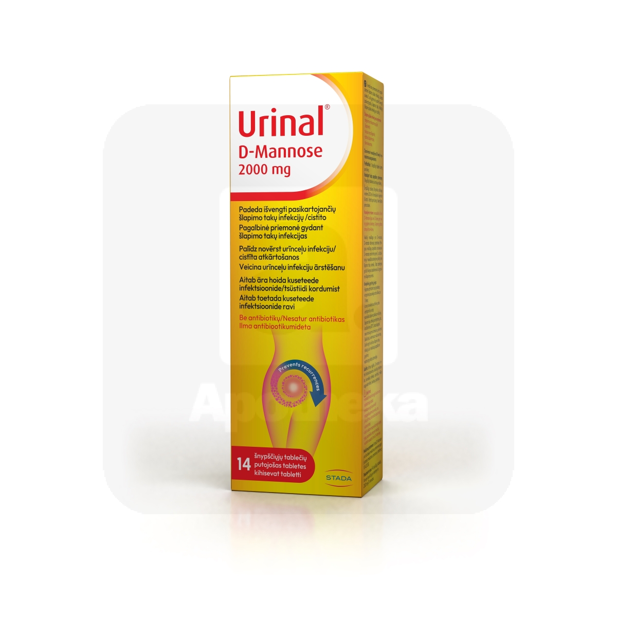 URINAL D-MANNOSE LAHUSTUVAD TBL N14 - Tootepilt