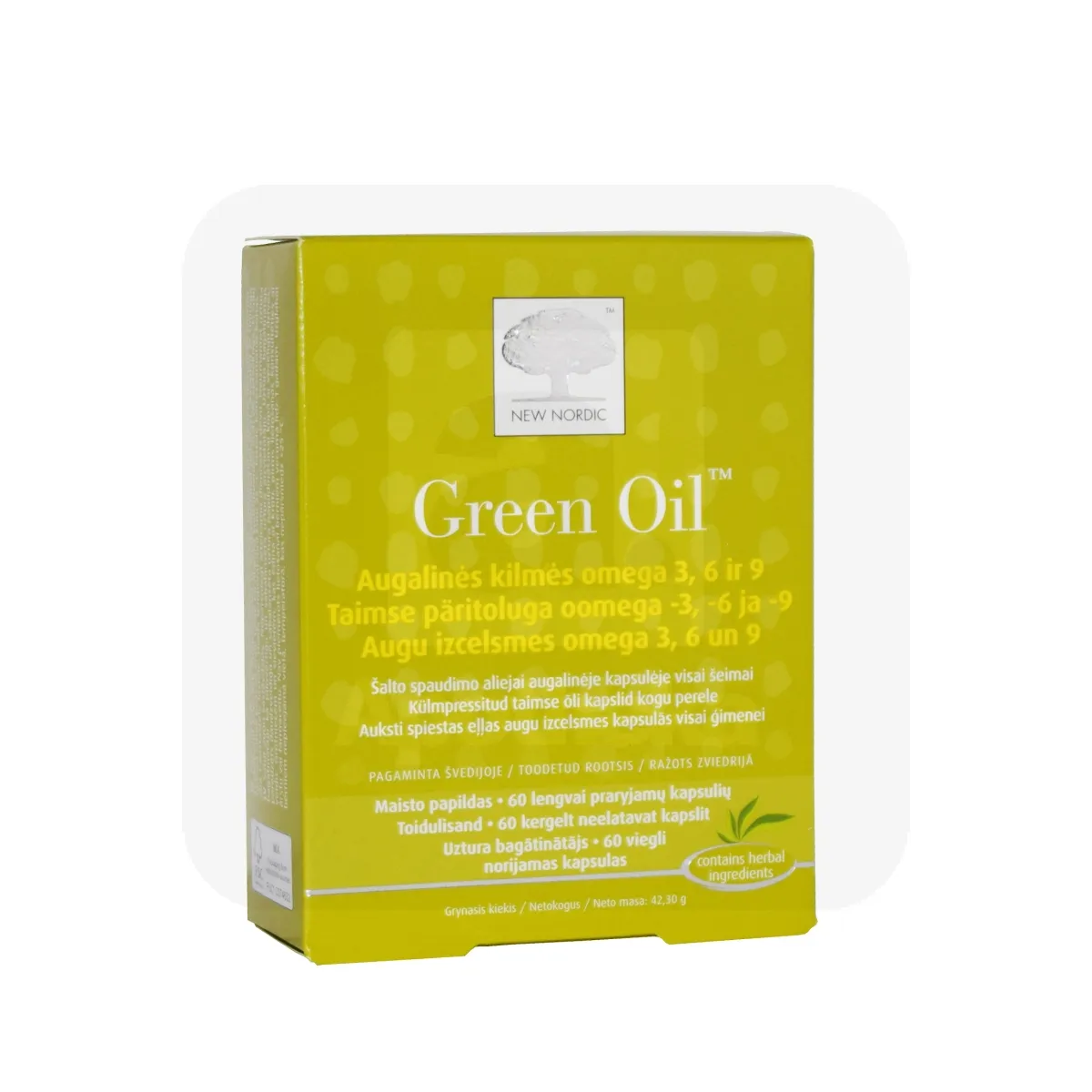 NEW NORDIC GREEN OIL CAPS N60 - Tootepilt