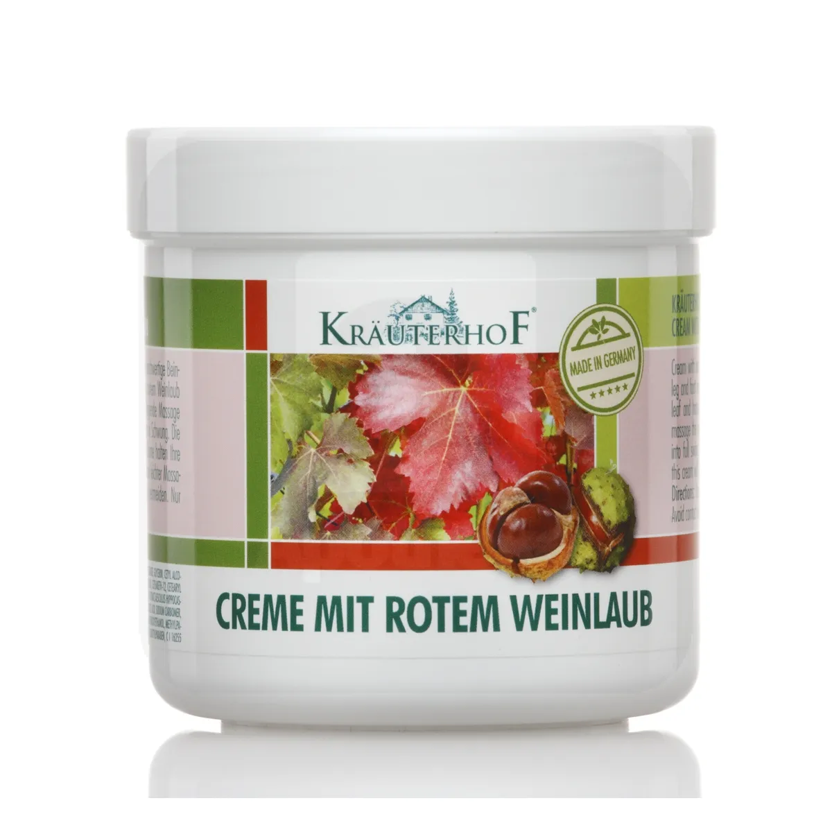 KRÄUTERHOF KREEM PUNANE VIINAPUU (VEENILAIENDITELE) 250ML - Tootepilt