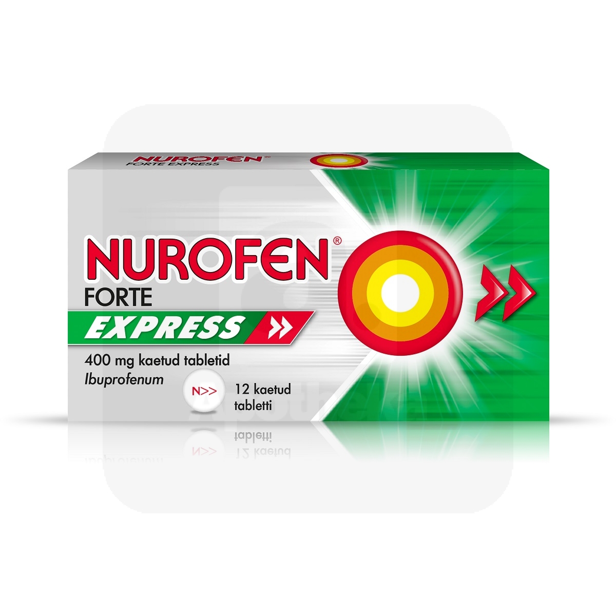 NUROFEN FORTE EXPRESS KAETUD TBL 400MG N12 - Tootepilt