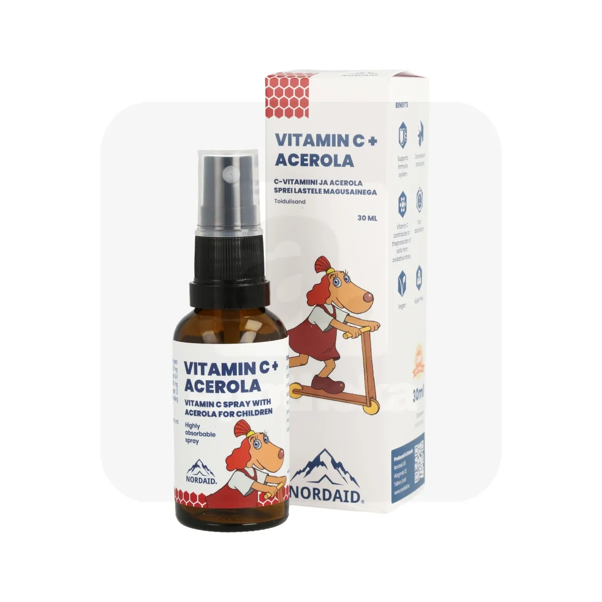NORDAID VITAMIIN C + ACEROLA SPREI 30ML - Tootepilt