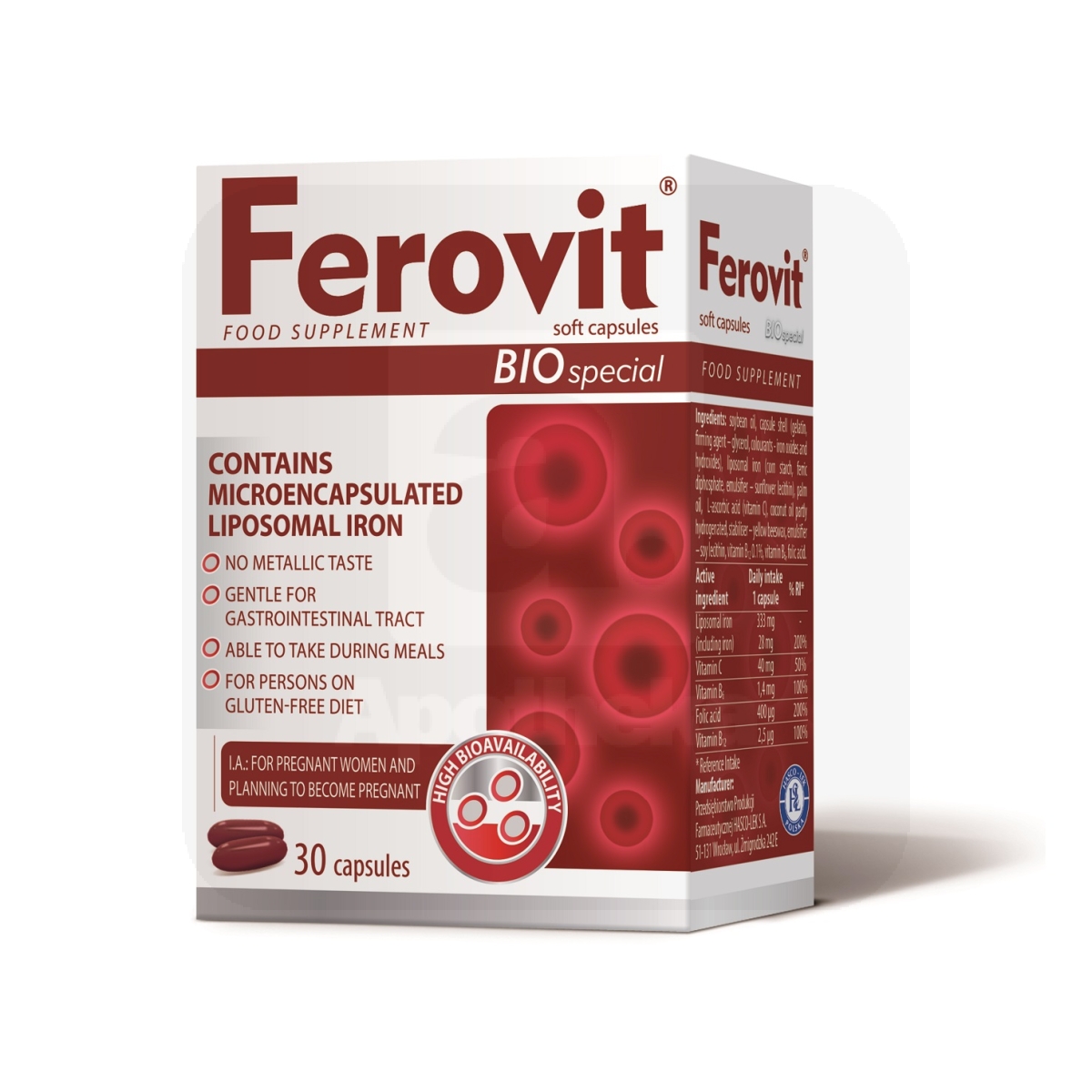 FEROVIT BIO SPECIAL KAPSLID N30  LIPOSOMAALNE RAUD