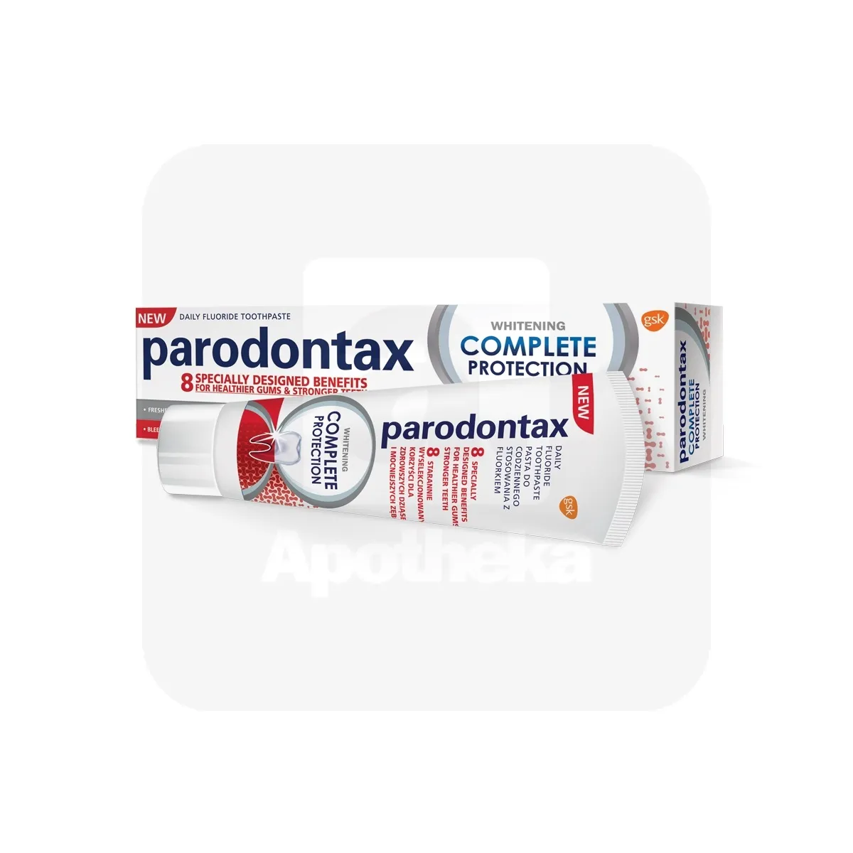 PARODONTAX COMPLETE PROTECTION WHITENING HAMBAPASTA 75ML - Tootepilt