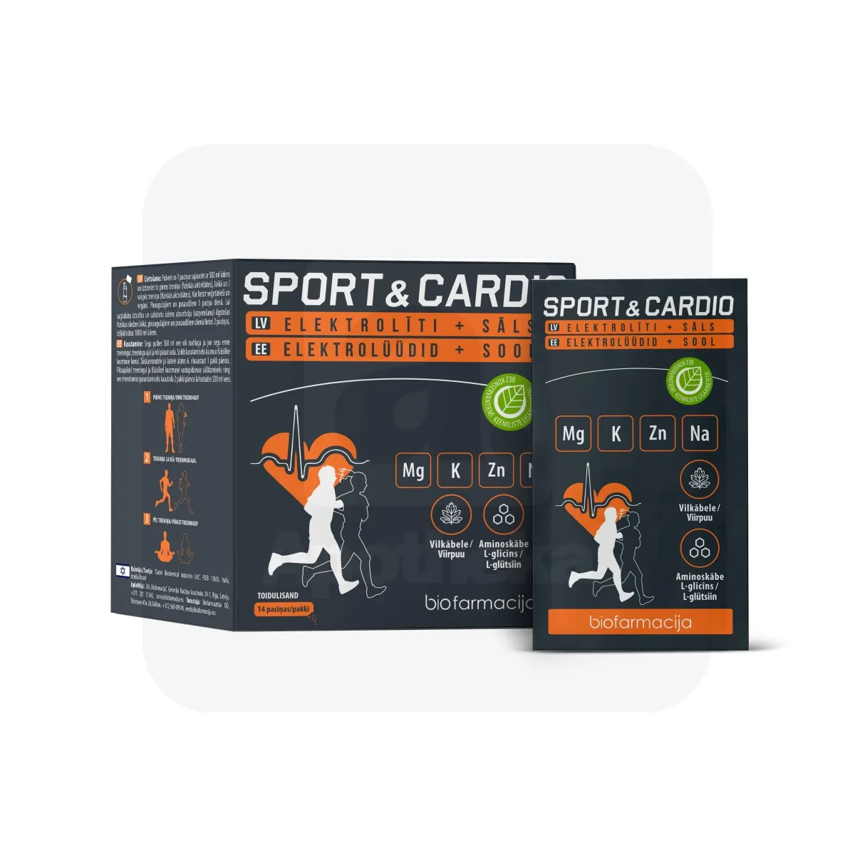 BIO MAGNEESIUM+BIO KAALIUM SPORT&CARDIO PULBER N14 - Tootepilt