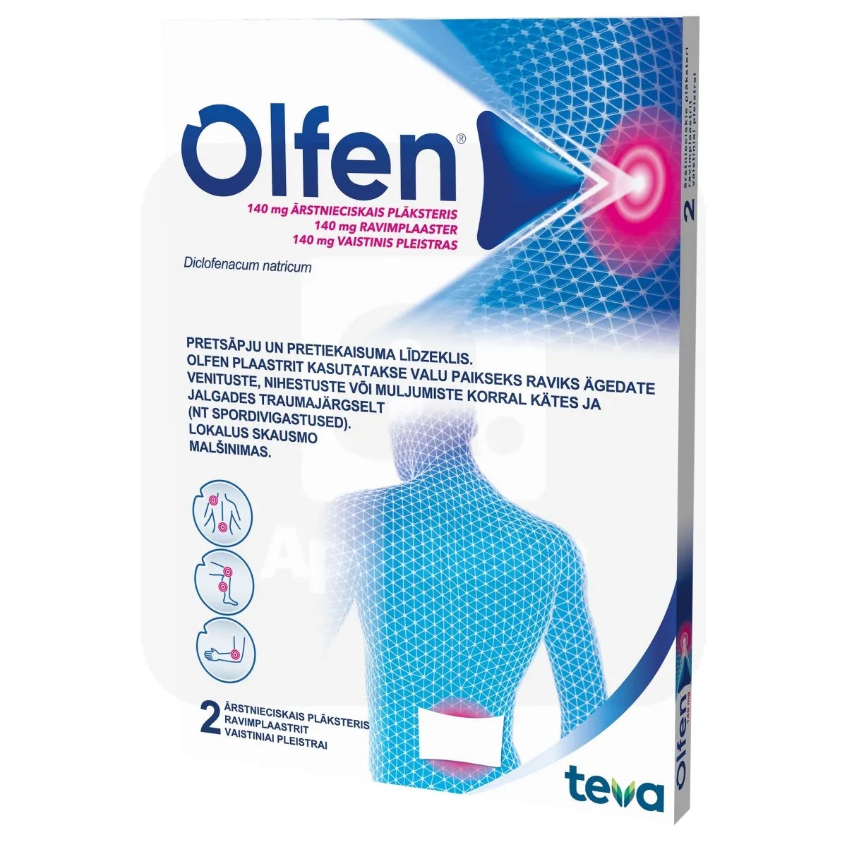 OLFEN RAVIMPLAASTER 140MG N2 - Tootepilt