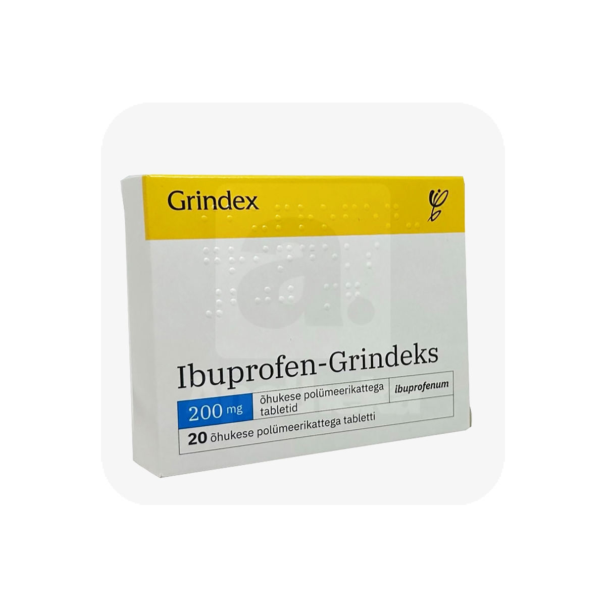 IBUPROFEN-GRINDEKS TBL 200MG N20 - Tootepilt