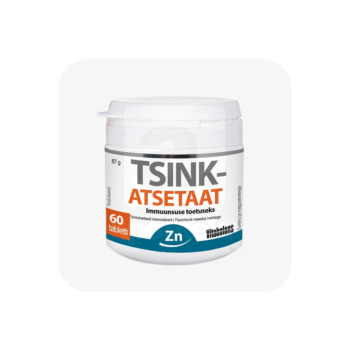 TSINKATSETAAT IMEMISTABLETID N60 - Tootepilt