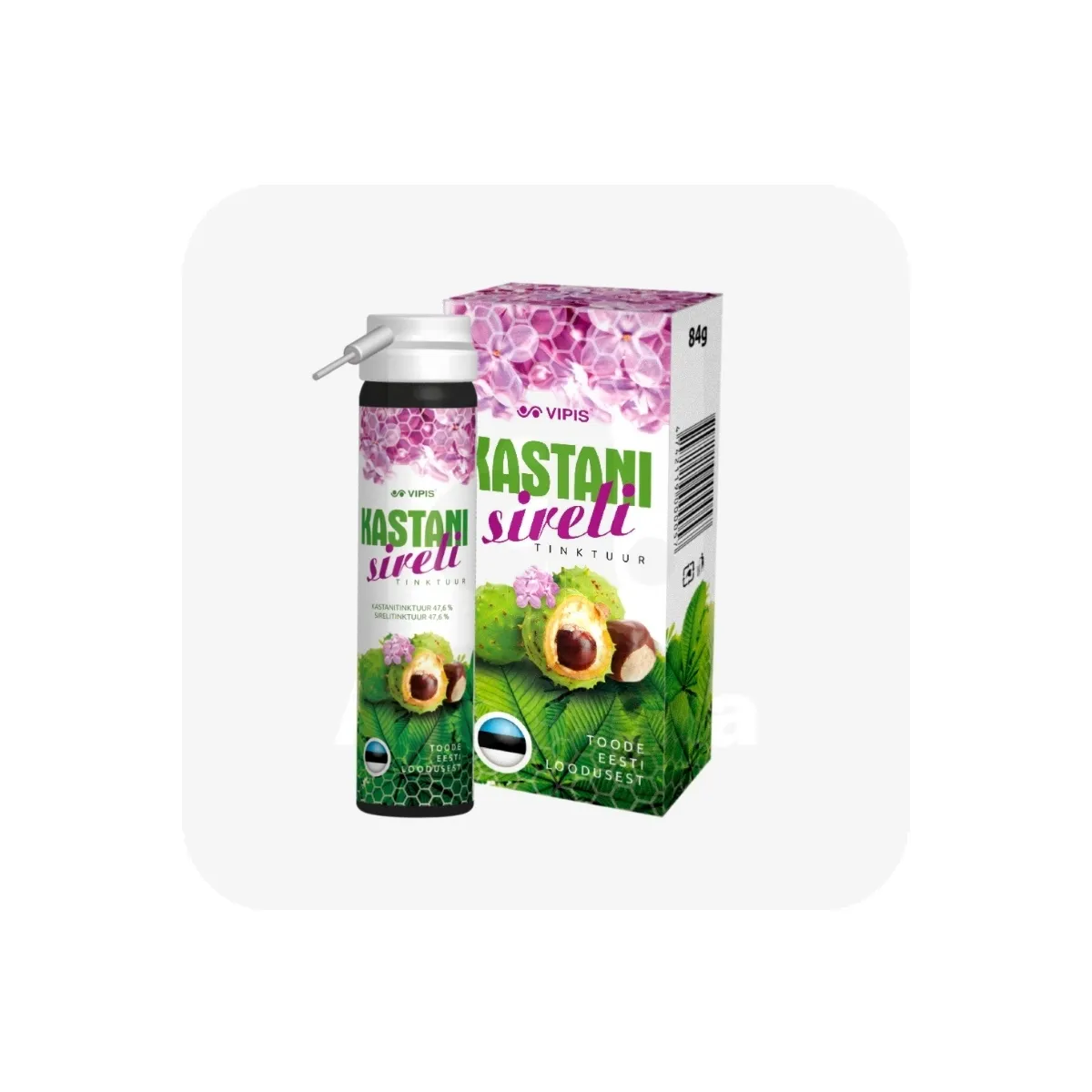 VIPIS KASTANI-SIRELI TINKTUUR AEROSOOL 84G - Tootepilt