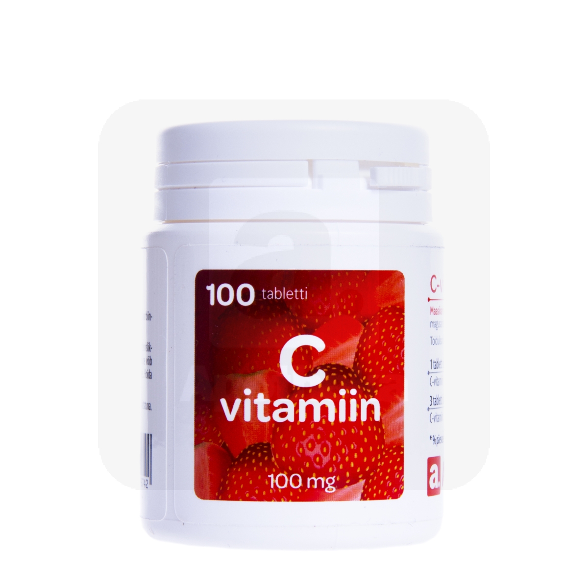 A. C VITAMIIN 100MG NÄRIMISTBL N100 MAASIKAMAITSELINE - Tootepilt 1