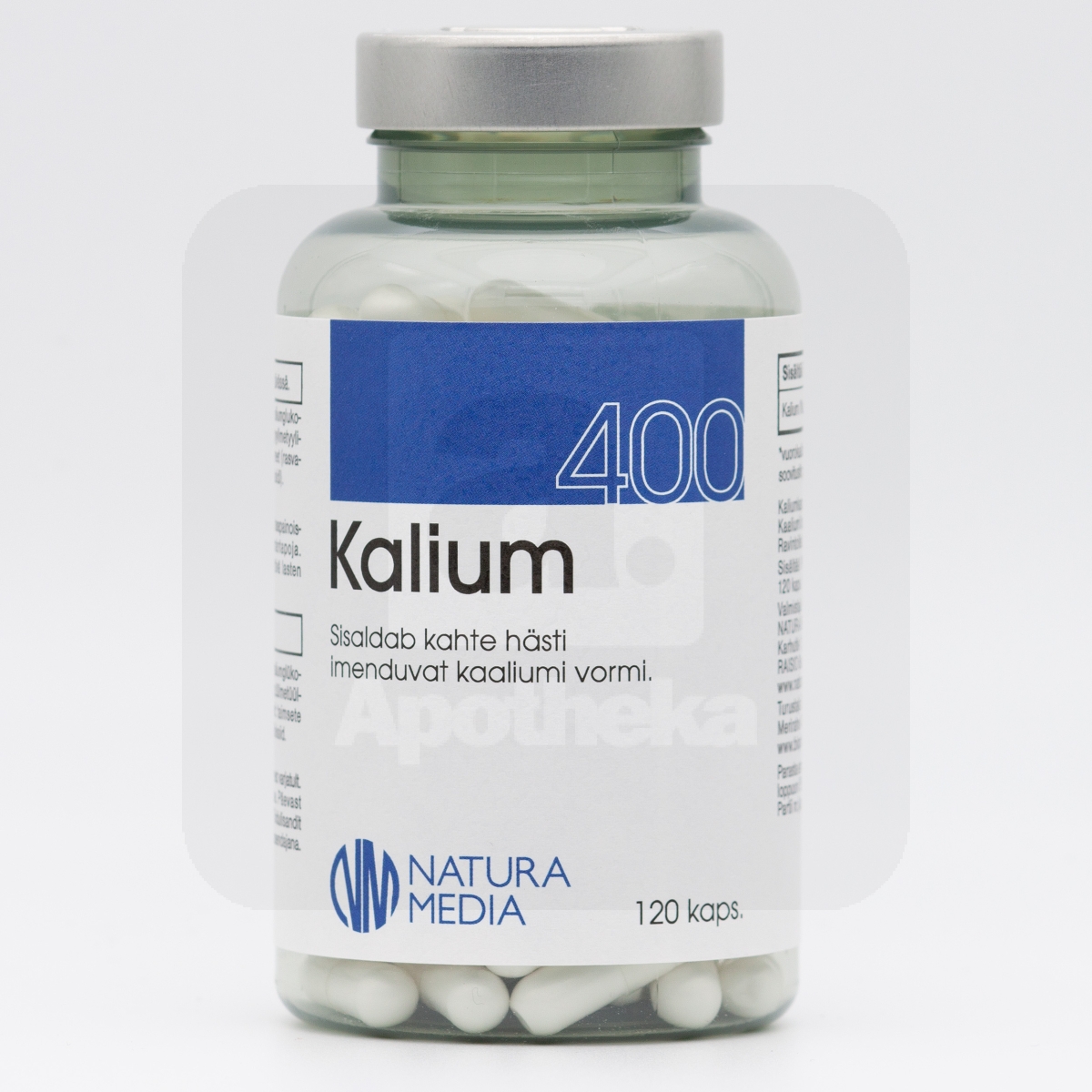 KAALIUM VAHVA KAPSLID 400MG N120 - Tootepilt