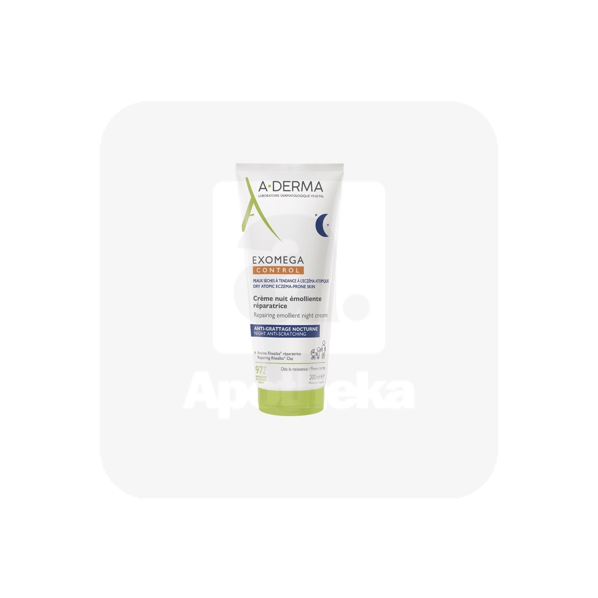 A-DERMA EXOMEGA CONTROL KREEM SÜGELUSE LEEVENDAMISEKS ÖINE 200ML - Tootepilt
