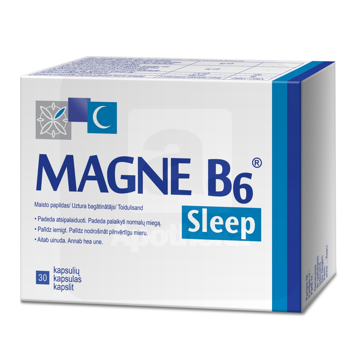 MAGNE B6 SLEEP KAPSLID N30 - Tootepilt