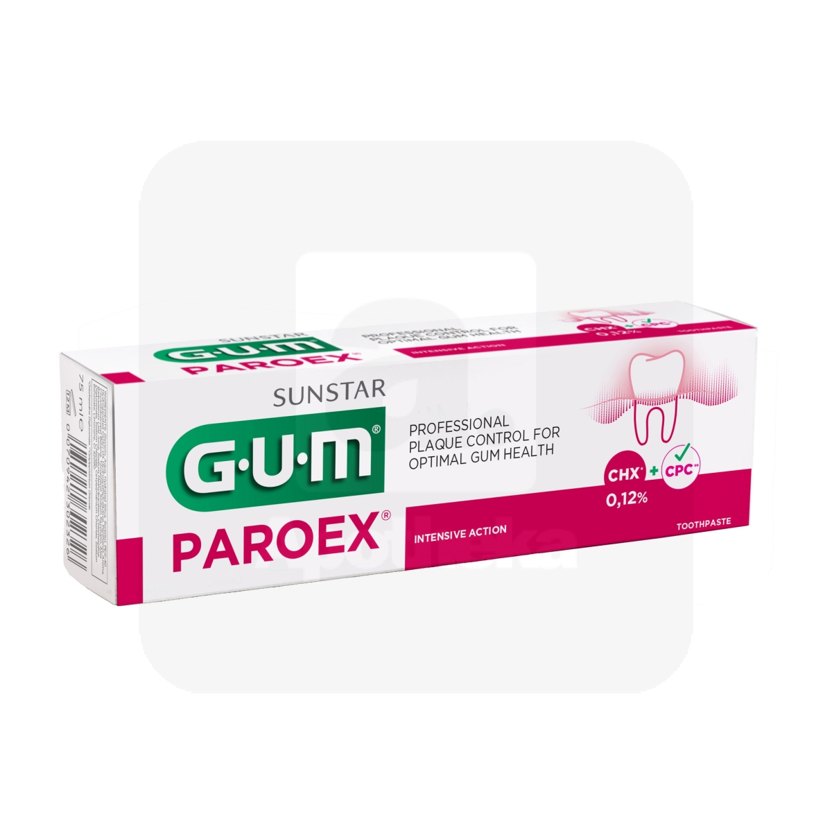 GUM GEEL-HAMBAPASTA PAROEX 0,12% KLOORHEKSIDIINIGA 75ML - Tootepilt