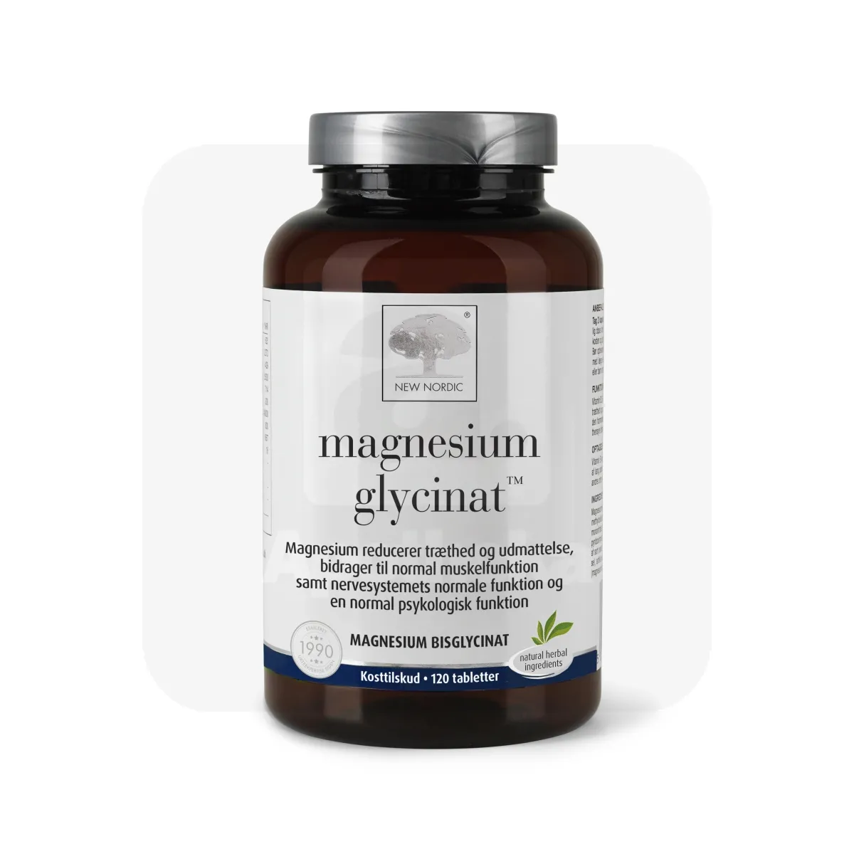 NEW NORDIC MAGNESIUM GLYCINAT TBL N120 - Tootepilt