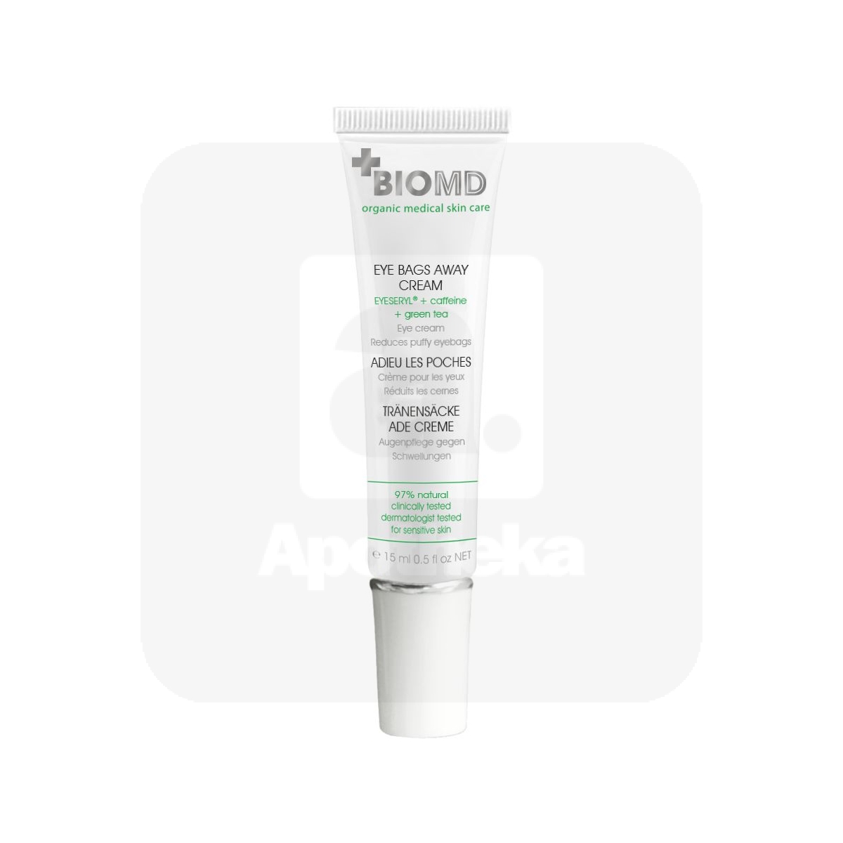 BIOMD EYE BAGS AWAY SILMAKREEM TURSETE VASTU 15ML - Tootepilt