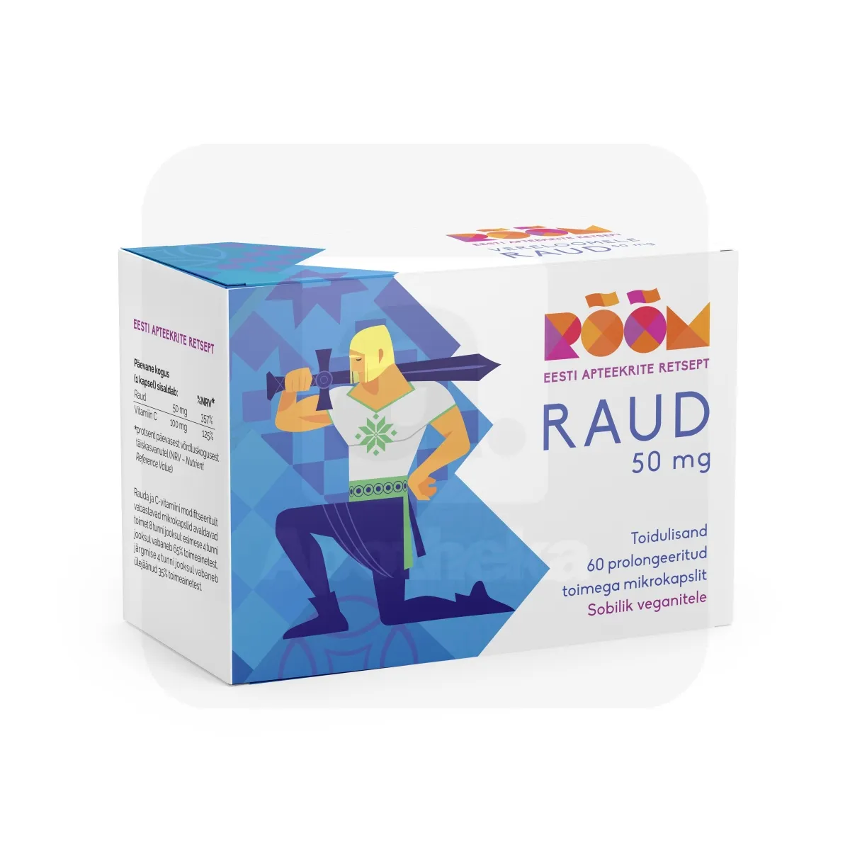 RÕÕM RAUD 50MG KAPSLID N60 - Tootepilt