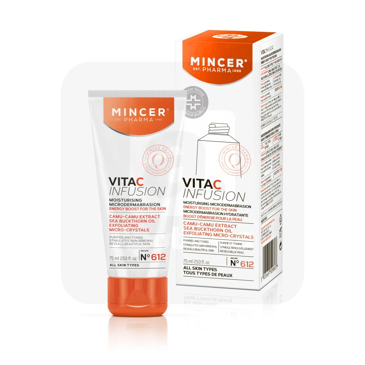 MINCER PHARMA VITA C NÄOKOORIJA NIISUTAV PUHASTAV 75ML - Tootepilt