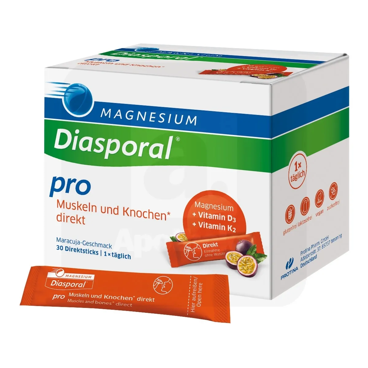 MAGNESIUM DIASPORAL PRO LIHASTELE JA LUUDELE DIREKT PLV N30 - Tootepilt