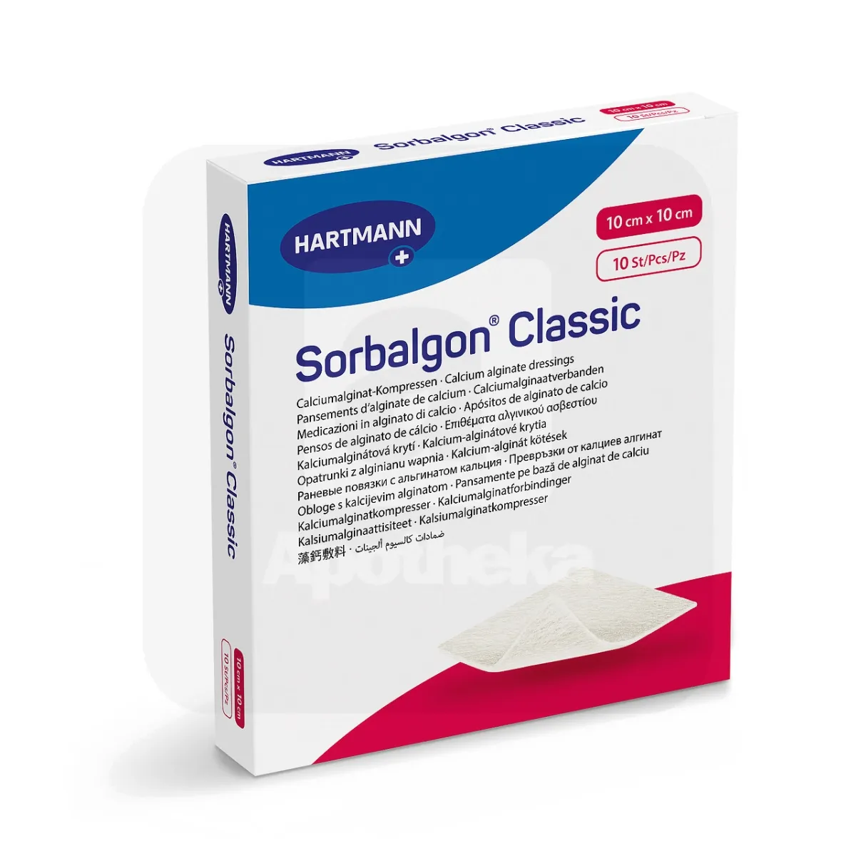 SORBALGON CLASSIC KALTSIUMALGIINSIDE 10X10CM N10 - Tootepilt