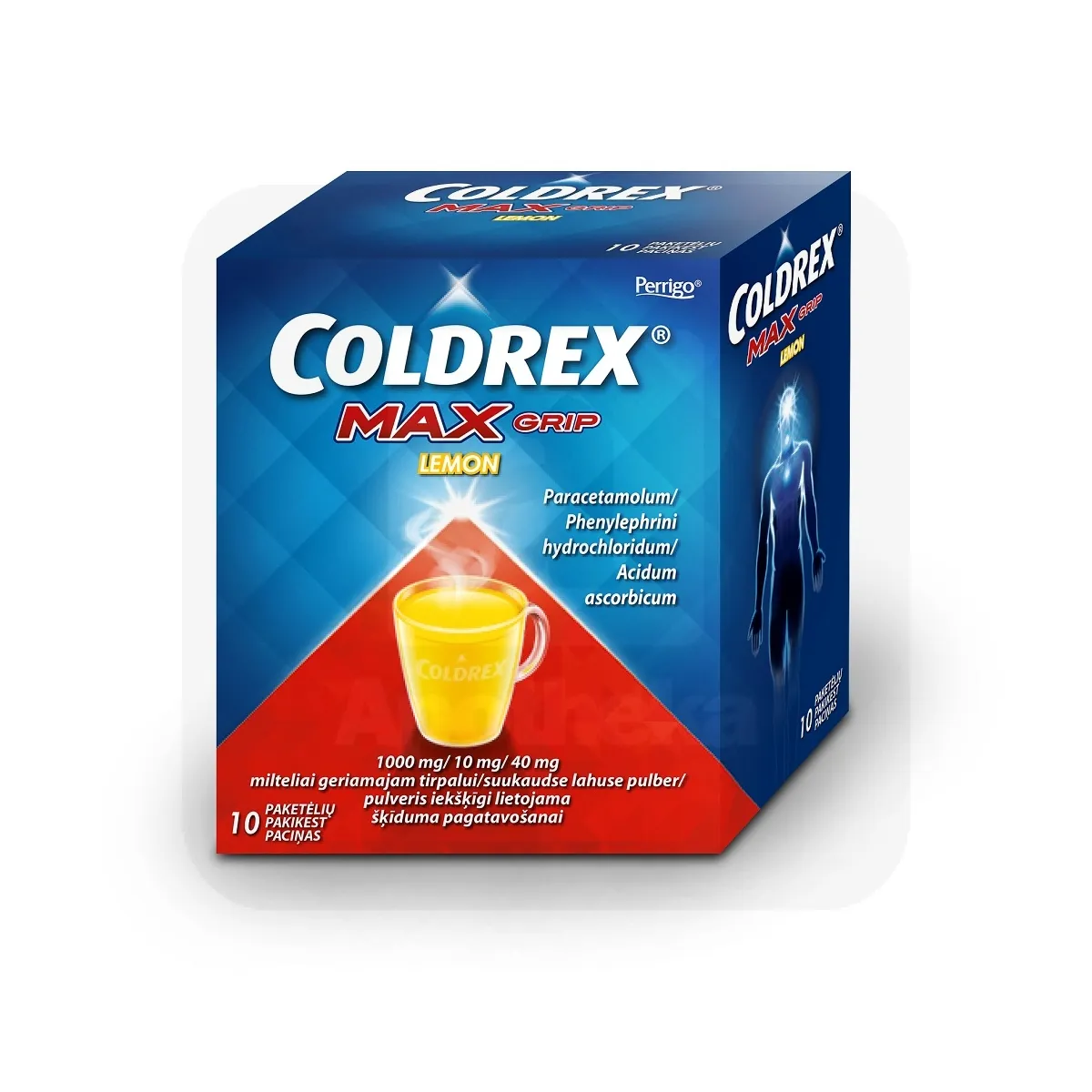 COLDREX MAXGRIP LEMON 1000+10+40MG N10 SUUKAUDSE LAH PULBER - Tootepilt