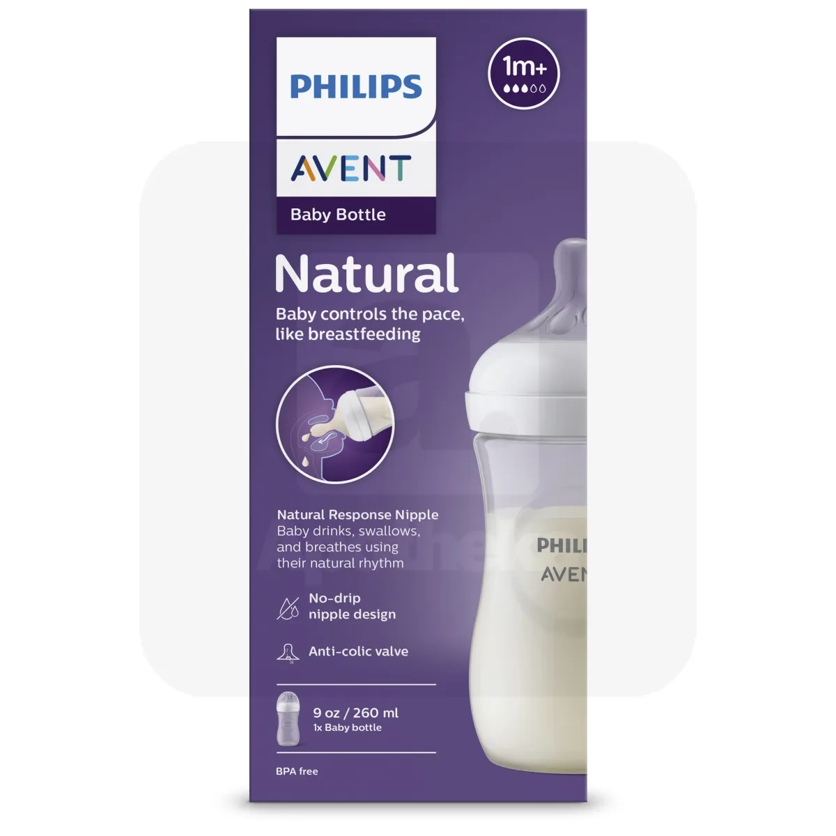 AVENT TOITMISPUDEL NATURAL 260ML - Tootepilt