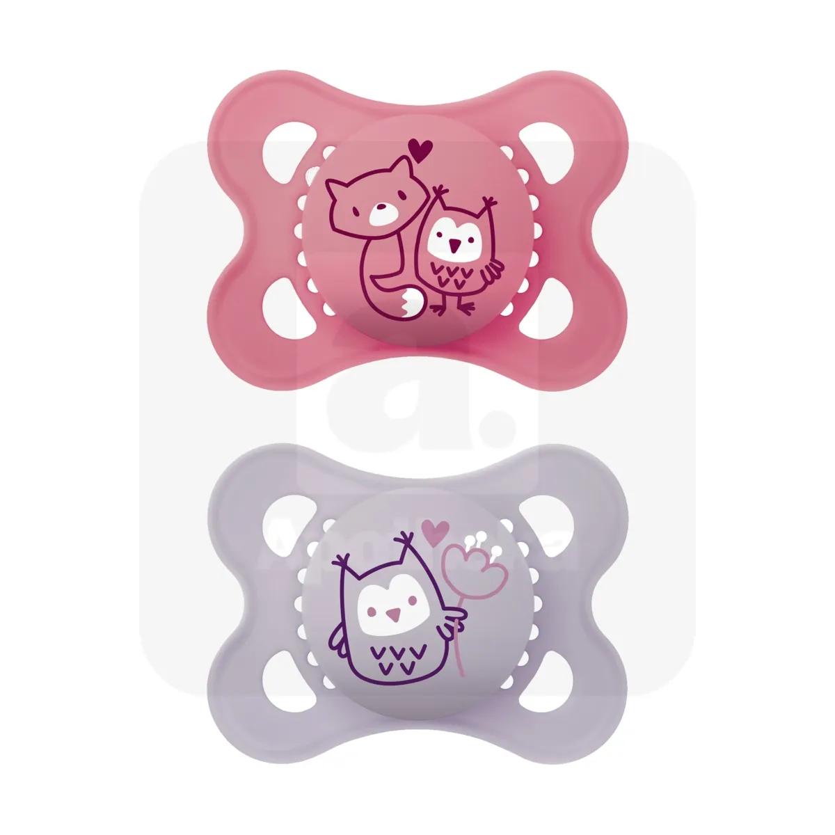 MAM ORIGINAL RÕNGASLUTT SILIK. ST.KARBIS 0-6K ROOSA N2 - Tootepilt