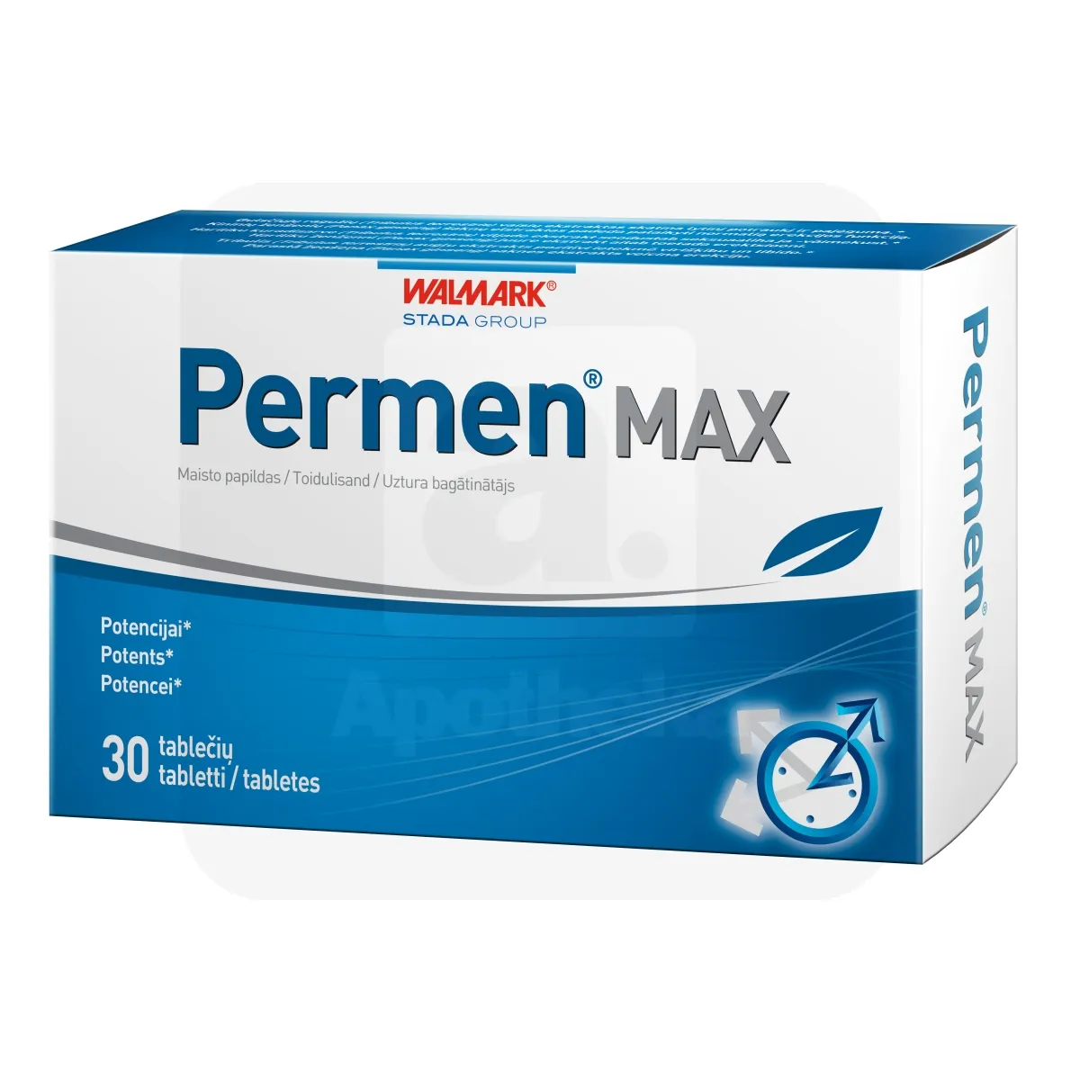 WALMARK PERMEN MAX TBL N30 - Tootepilt