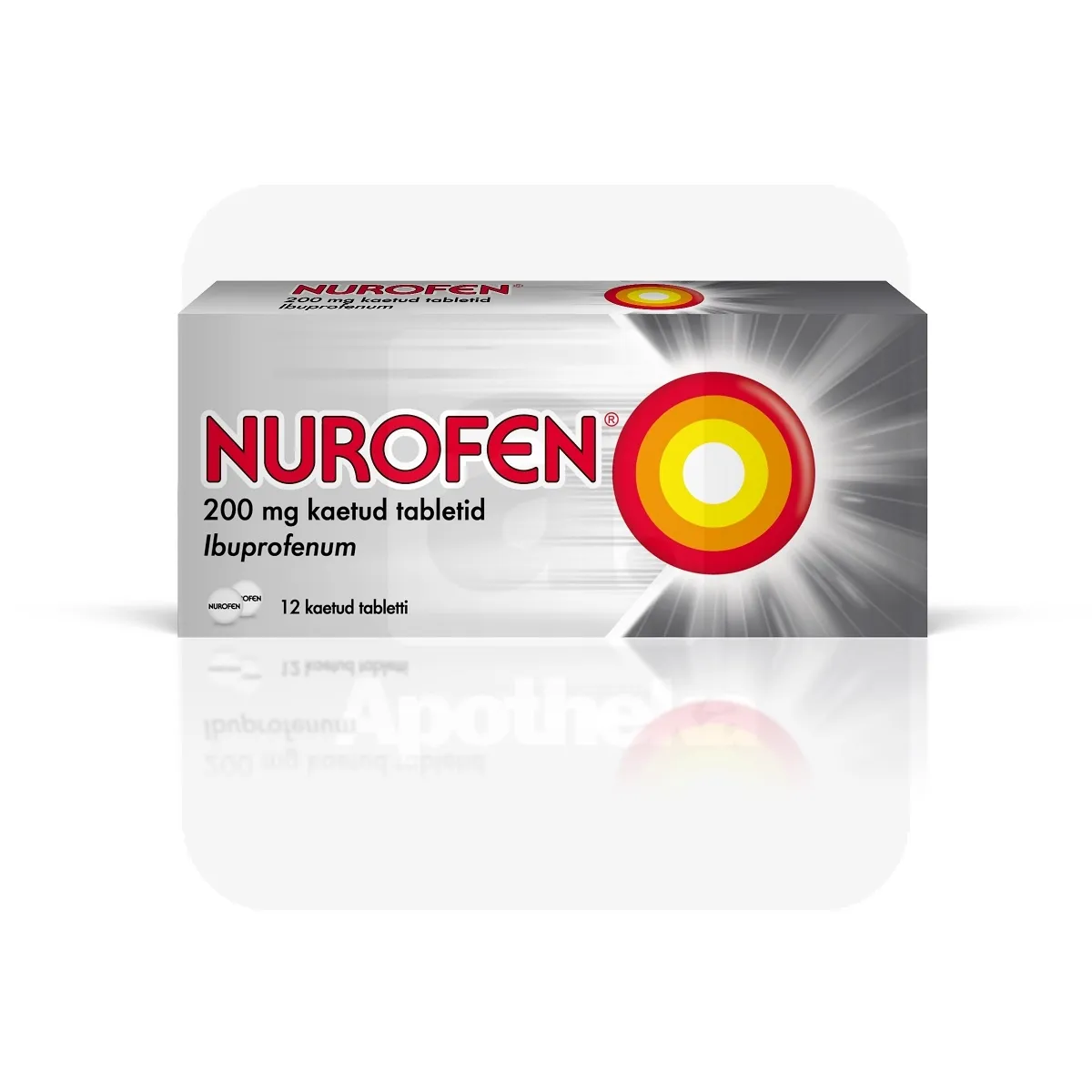 NUROFEN KAETUD TBL 200MG N12 - Tootepilt