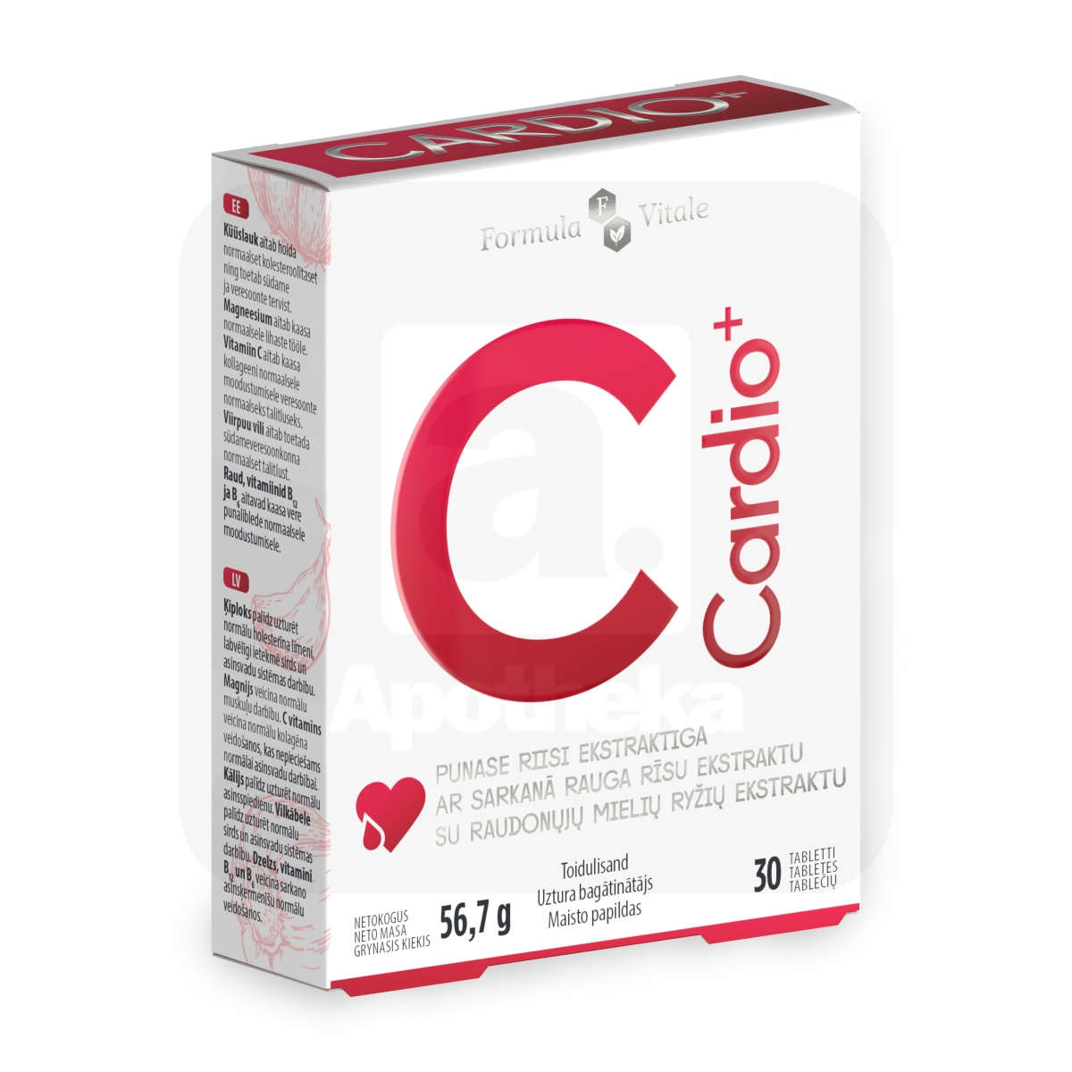 FORMULA VITALE CARDIO+ TBL N30 UUS - Tootepilt