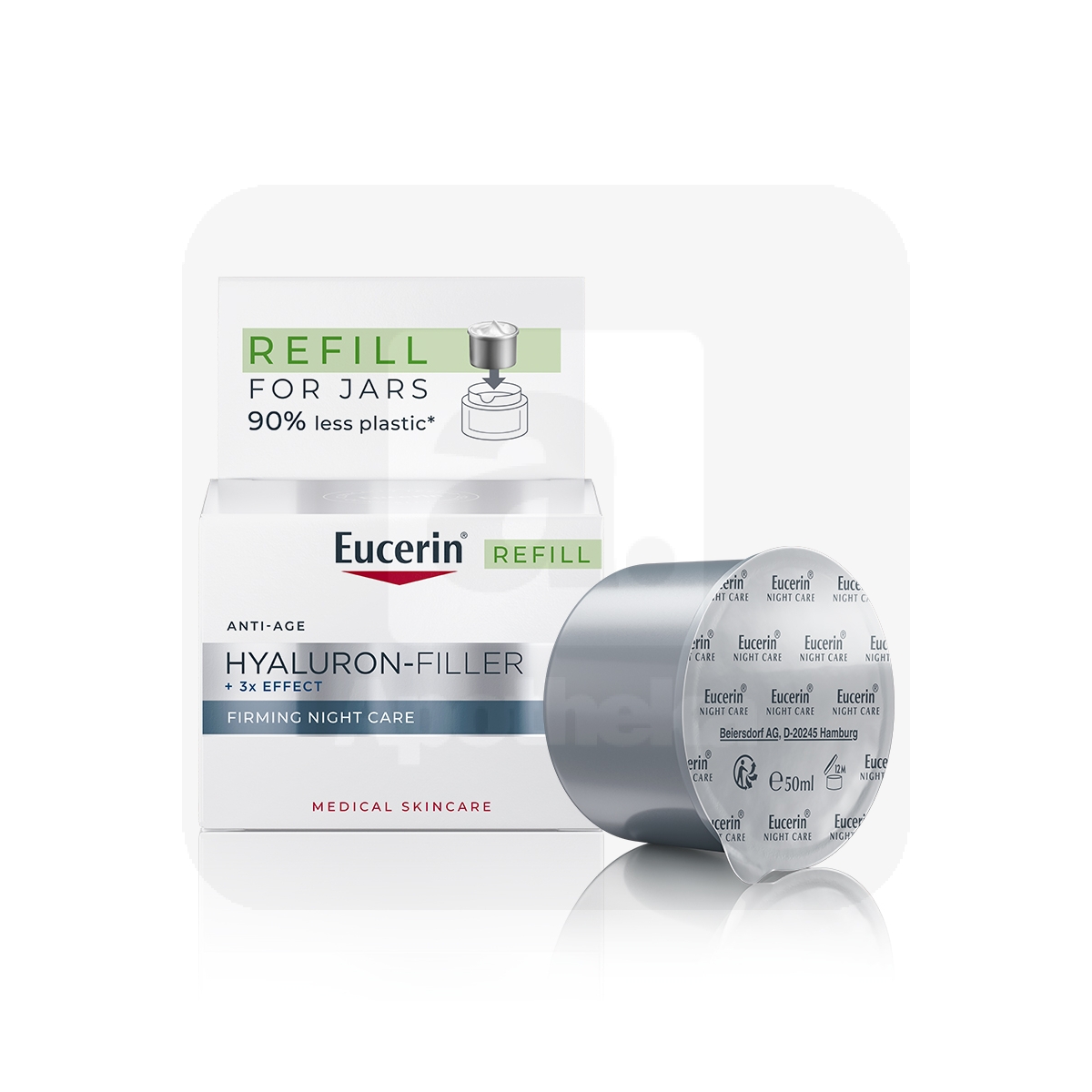 EUCERIN HYALURON-FILLER ÖÖKREEM TÄITEPAKEND 50ML - Tootepilt