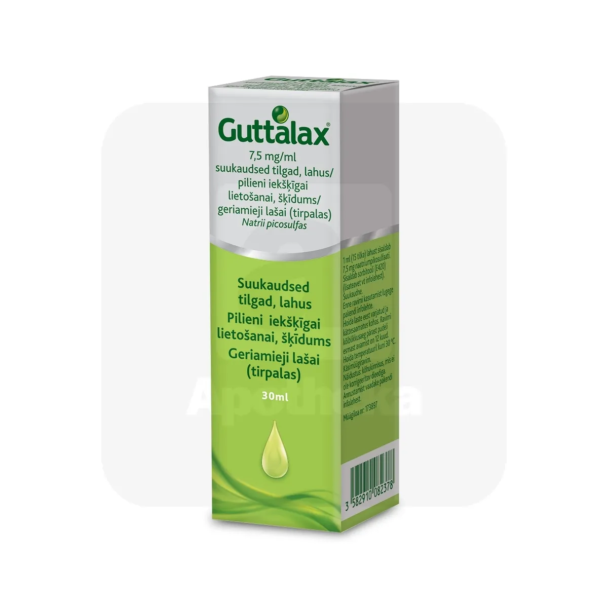 GUTTALAX SUUKAUDSED TILGAD 7,5MG/ML 30ML - Tootepilt 1
