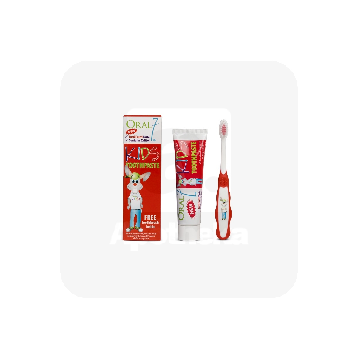 ORAL 7 HAMBAPASTA TUTTI-FRUTTI LASTELE 50ML + HAMBAHARI - Tootepilt