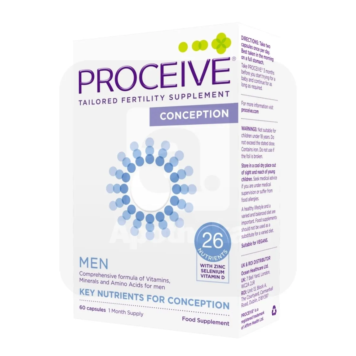 PROCEIVE CONSEPTION MEN KAPSLID N60 - Tootepilt