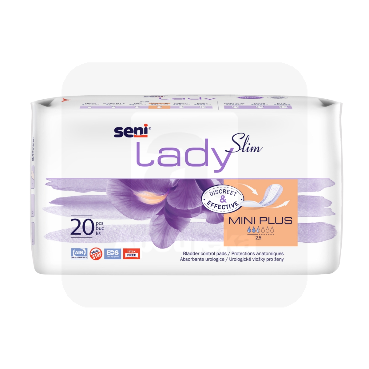SENI LADY SLIM MINI PLUS URIINIPIDAM. SIDEMED 260ML N20 - Tootepilt