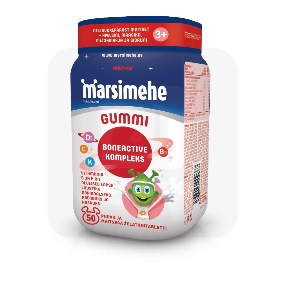 MARSIMEHE GUMMI BONEACTIVE KOMPLEKS N50 - Tootepilt