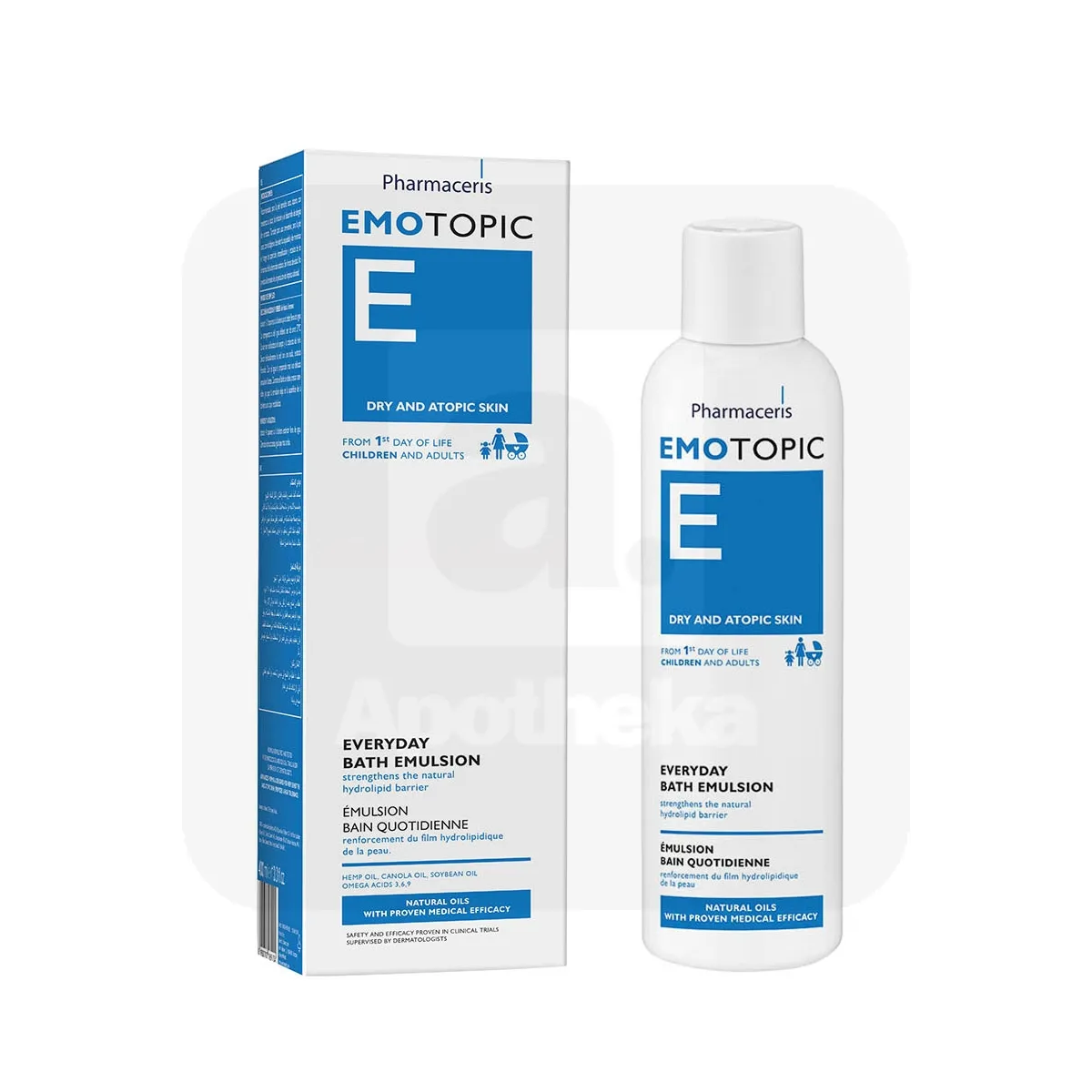 PHARMACERIS E EMOTOPIC VANNIEMULSIOON IGAPÄEVANE 400ML - Tootepilt