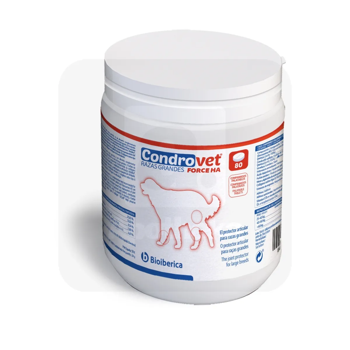 Bioiberica Condrovet Force HA täiendsööt , suur tõug, N80 - Tootepilt