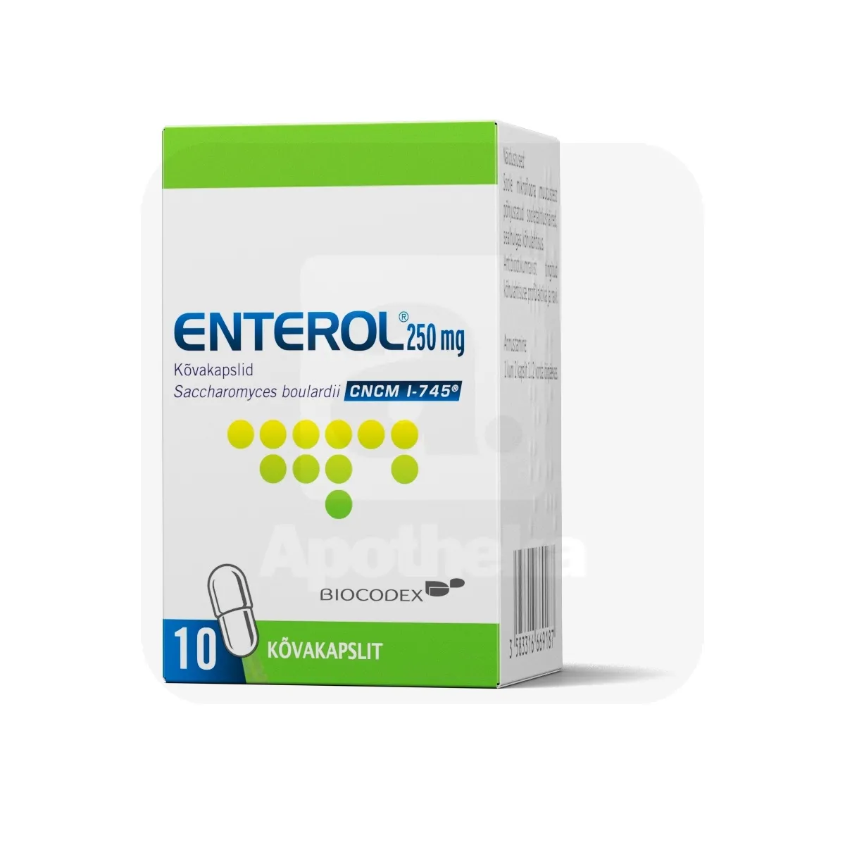 ENTEROL CAPS 250MG N10 - Tootepilt