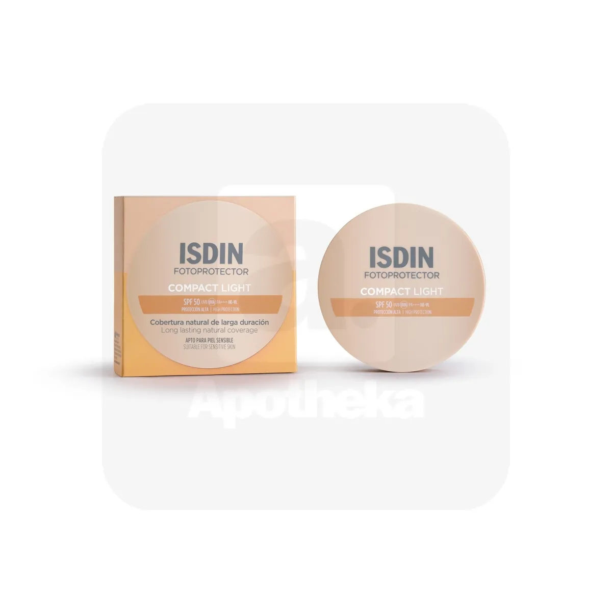 ISDIN SUN KOMPAKTPUUDERKREEM SPF50 (LIGHT) 10G - Tootepilt