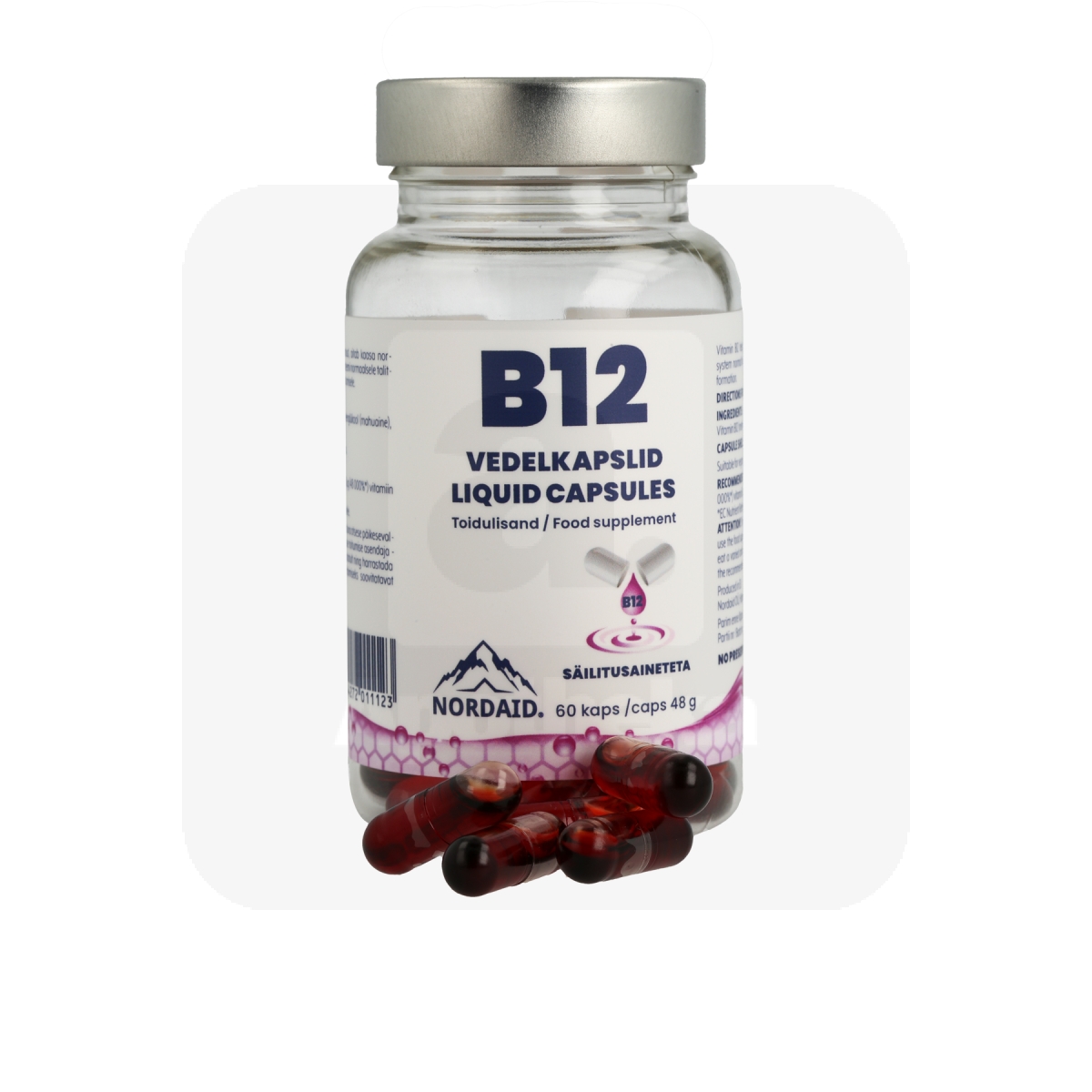 NORDAID B12 VEDELKAPSEL N60 - Tootepilt