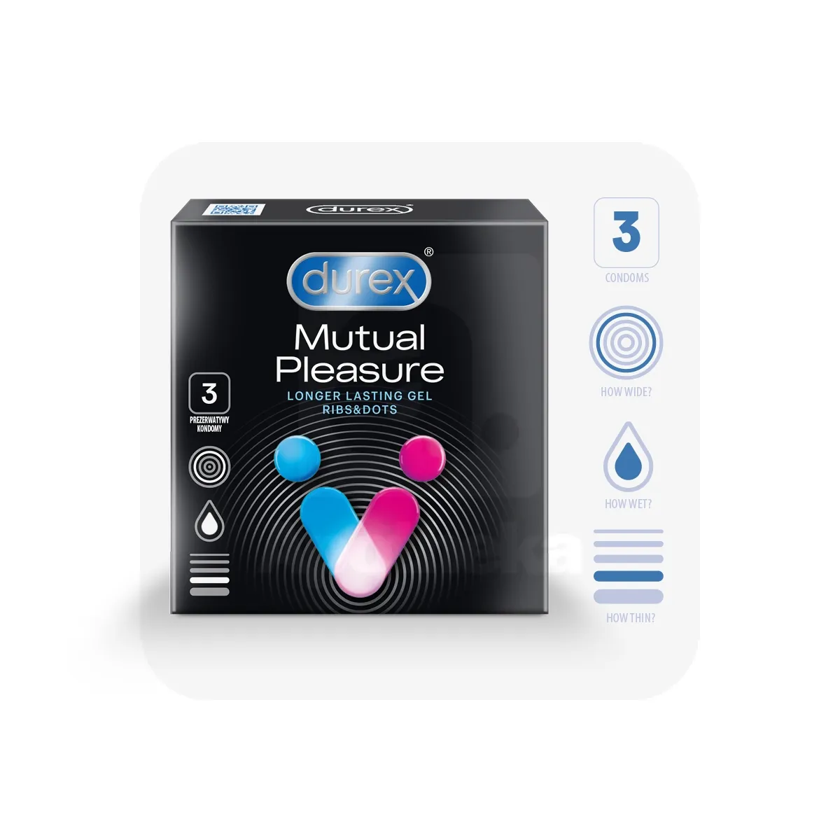 DUREX KONDOOMID MUTUAL PLEASURE N3 - Tootepilt